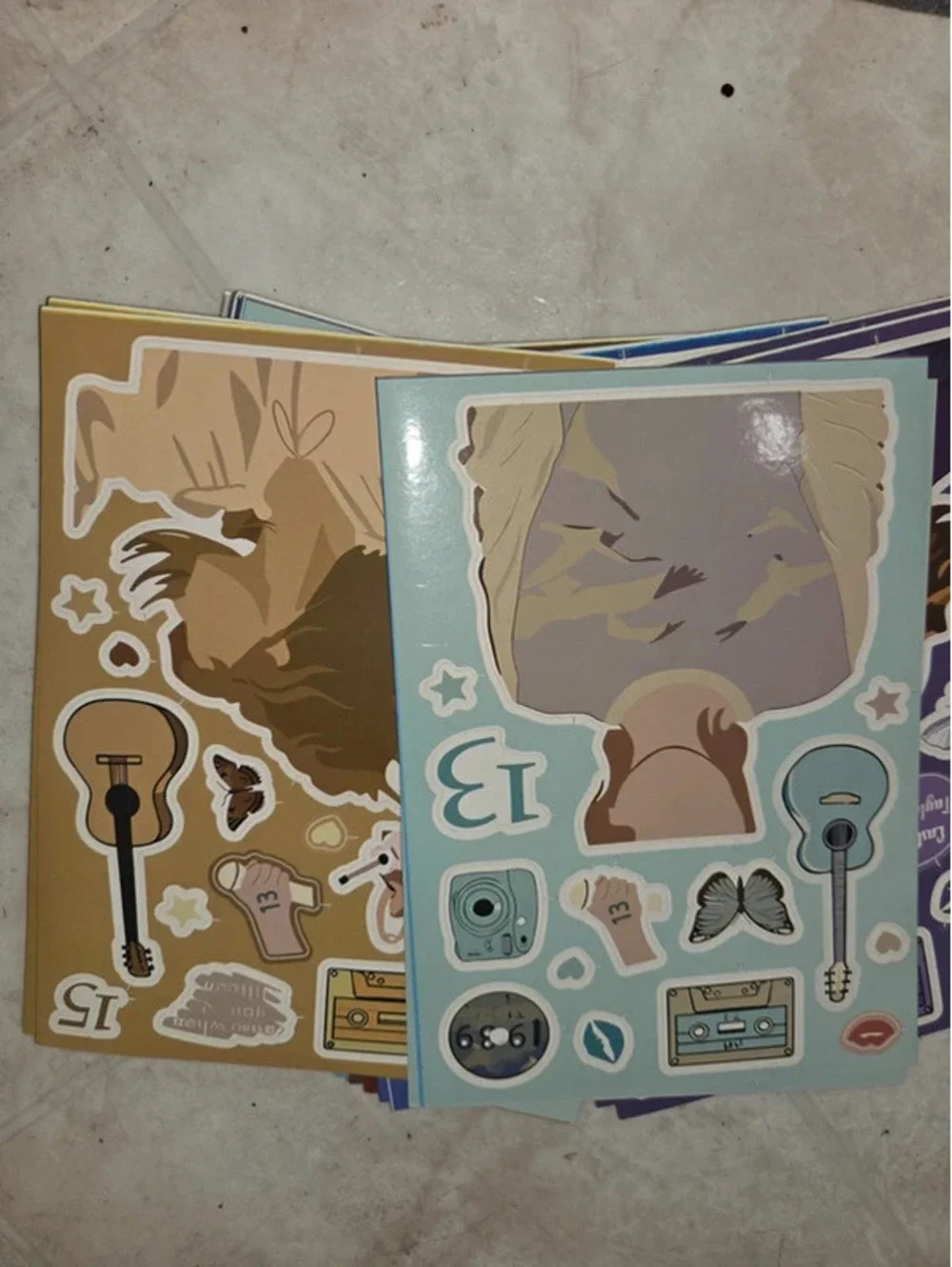 Taylor Swift face stickers